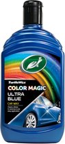 Turtle Wax Color Magic Ultra Blue Wax - Reinigt & geeft glans - Herstelt en voegt kleur toe - Camoufleert krasjes en doffe plekken – Geeft duurzame bescherming - Snel en gemakkelijk in gebruik – 500ml