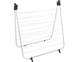 MSV Droogrek Bad - Ruimtebesparend Wasrek voor Badkuip - Opvouwbaar Droogrek voor Delicate Was - 66x63cm - Stalen - Wit