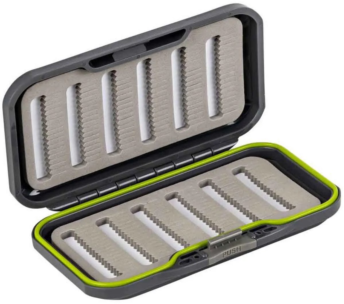 Traper Fly Dry Fly Double Kunstaasbox Zilver 15.8 x 8.6 x 2.6 cm