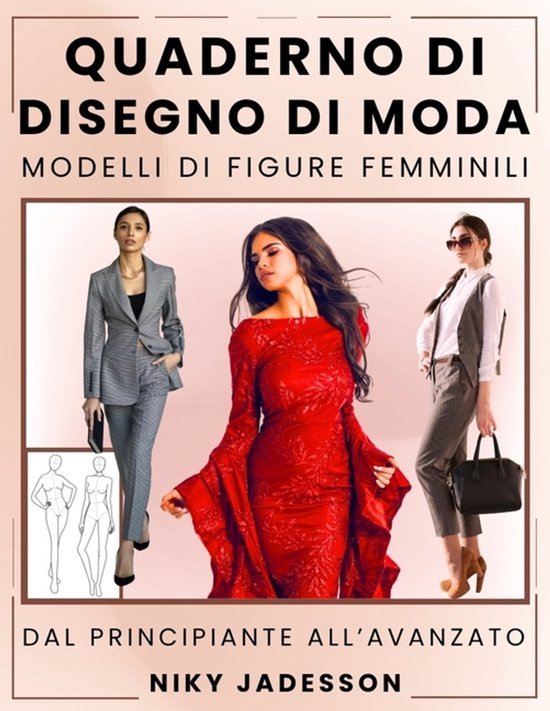 Quaderno di Disegno di Moda Modelli di Figure Femminili - cover