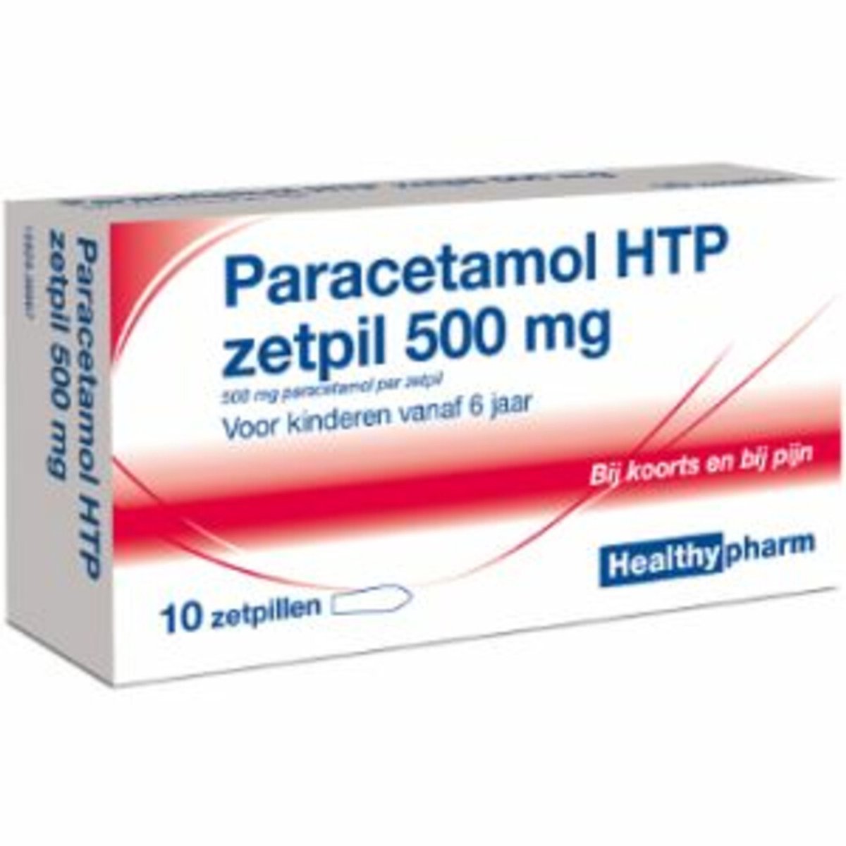 Healthypharm Paracetamol 500mg - 2 x 10 zetpillen