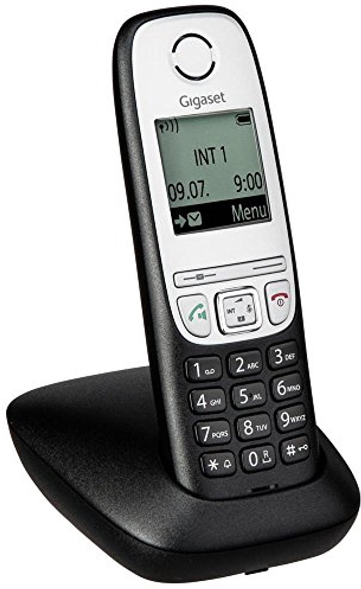 Draadloze Telefoon met Handsfree Functie, Hotkeys en 100 Geheugenplaatsen - Zwart