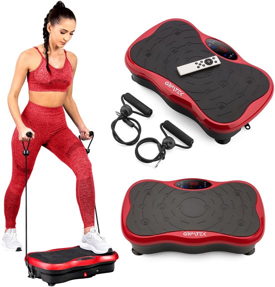 LifePro Rumblex Plus Vibratieplateau – Full Body Trilplaat Voor Thuis, Met Afstandsbediening En Weerstandsbanden
