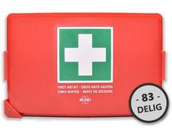 ELRO EHBO2500 EHBO Kit B Medium – 83-delig – BHV - EN13157 Gecertificeerd – Voor Noodpakket, Werkplekken, Verenigingen en Thuis - tot 50 Personen – Inclusief Hardcase Koffer en Wandhouder
