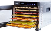 Vita5 PRO 7 Voedseldroger – Droogoven - RVS – 24-Uurs Timer – Led-bedieningspaneel – Dehydrator – 7 Laags