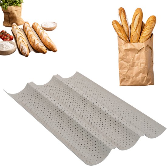 Birkmann - Bread Buddies - Mini Baguette Bakvorm 25,5 x 18,5 cm