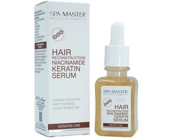 Spa Master Haarserum Keratine en Niacinamide – Leave-in Serum Spray voor Beschadigd Haar – Haarbreuk – 45 ml