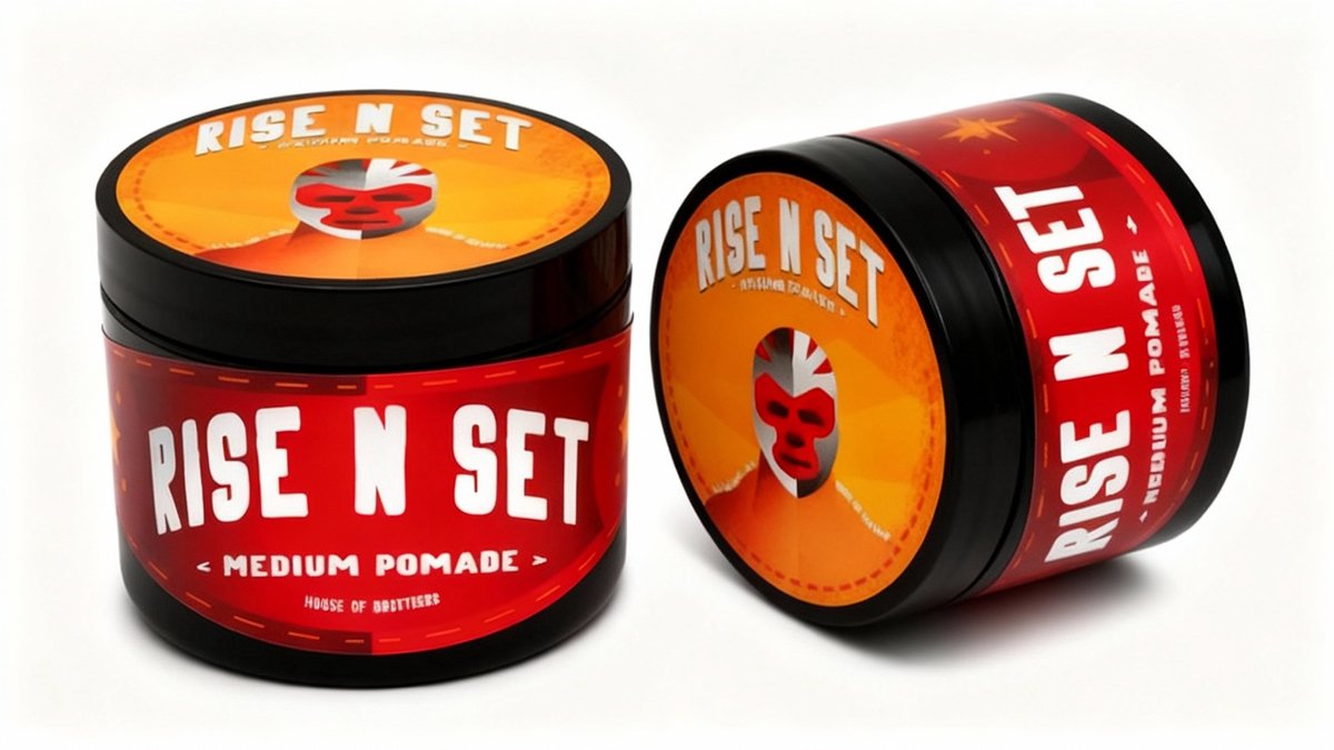 Rise n Set Pomade - Haarwax Voor Mannen - Medium Hold - Natuurlijke Glans - Elk Haartype - Voordeelbundel met Cadeau - 2x100ml (200ml)