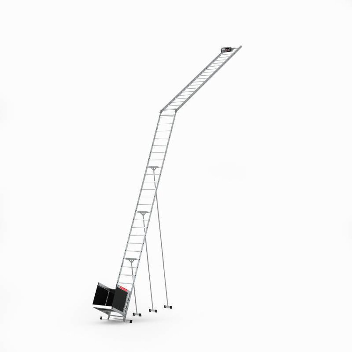 Baulich Daklift voor bouwwerkzaamheden - elektrische lier met transportwagen, draagvermogen 115 kg, maximale hoogte 12 m, stabiel, van aluminium