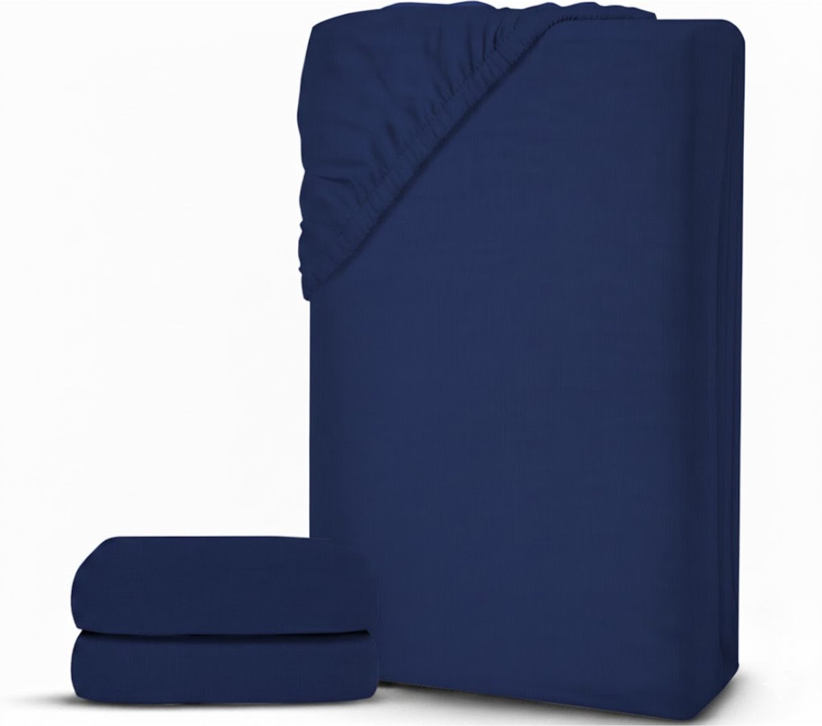 White-Label® Matrasovertrek 90x200 - Dekbedovertrek - Hoeslaken - Matrasbeschermer - Extra Zacht - Donkerblauw