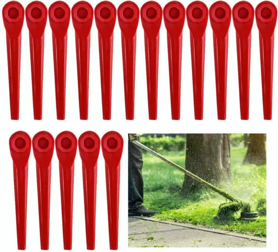 100 kunststof vervangingsmessen voor Gardena Easycut Li-18/23 R grasmaaiers van Merkloos	 — afbeelding 5