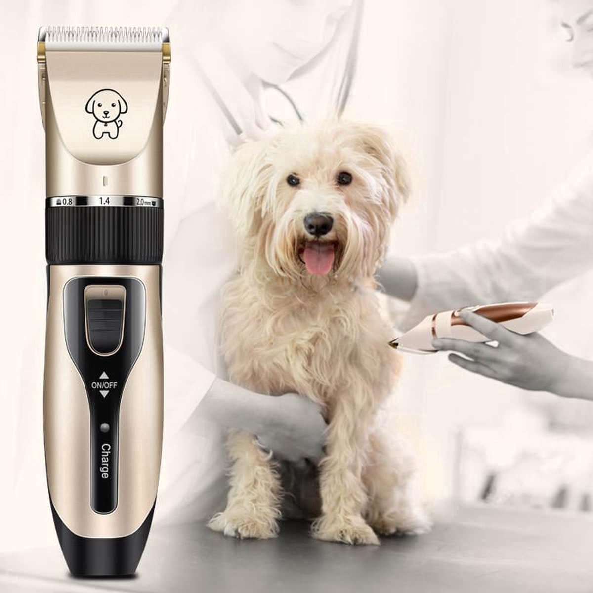 ProGlide Ceramic – Ultimate USB Rechargeable Pet Grooming Clipper & Trimming Kit