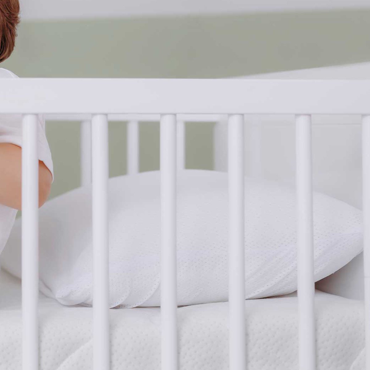 Kinderhoofdkussen - 70x60x10cm - katoen en polyester - Emob - Hoofdkussens - Wit - Polyester; Katoen