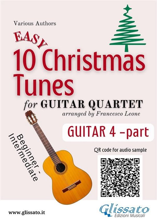 10 Easy Christmas Tunes - Guitar Quartet 4 - Guitar 4 part o ... - cover