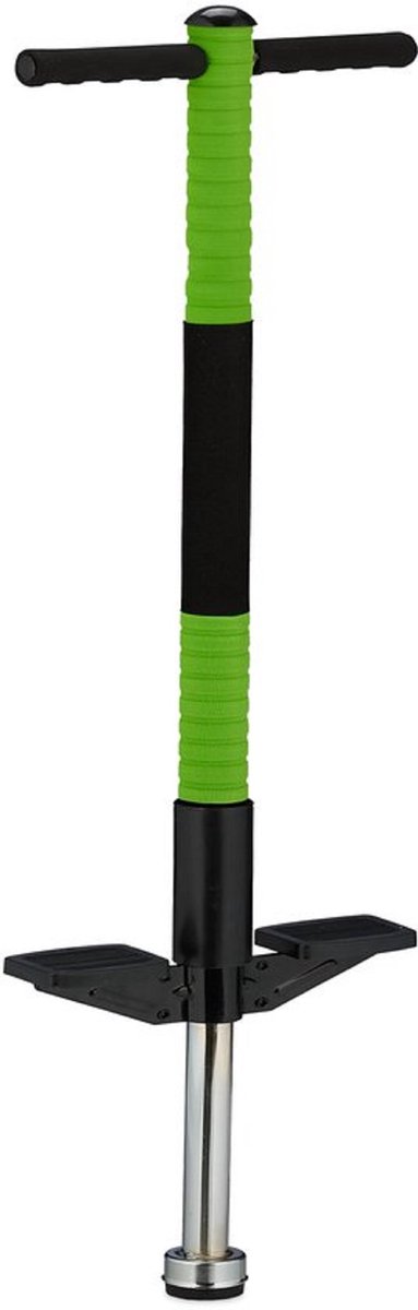 Springstok groen - Pogo stick - Antislip - Metalen en rubber - Lichtgewicht en Duurzaam - Voor kinderen tot 35 kg