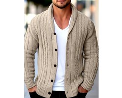 Stoere fijne nette warme hoog kwaliteit heren vest colbert creme maat XL