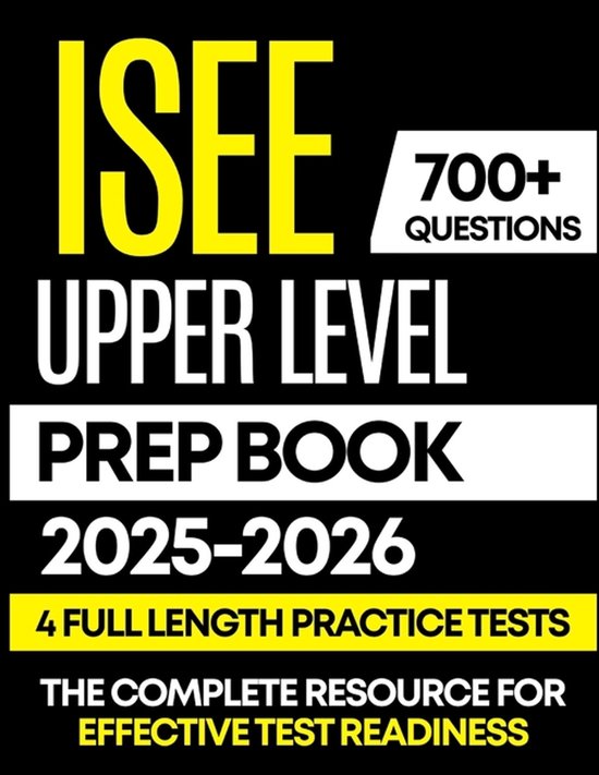ISEE Upper Level Prep Book 2025-2026 - cover