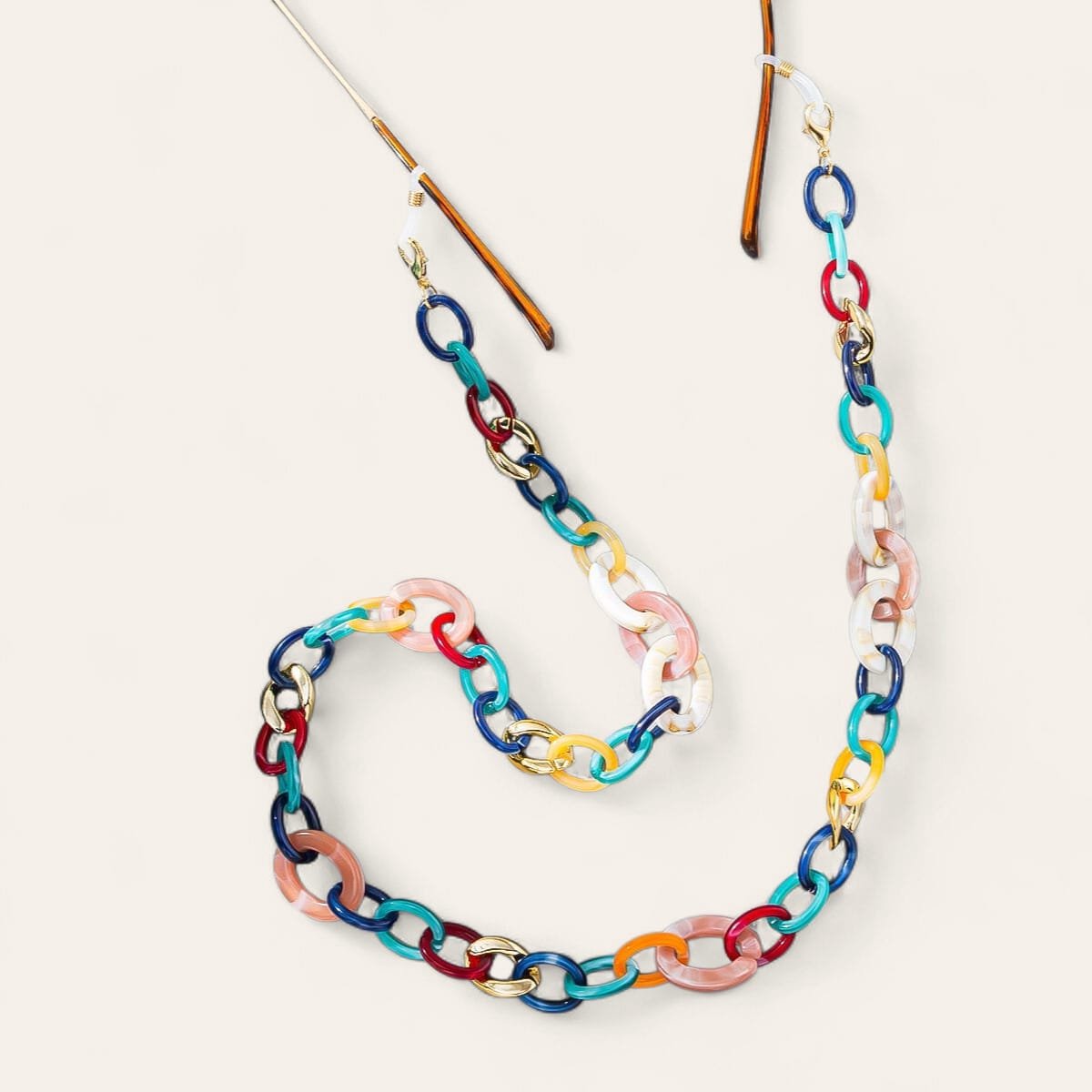 Mooie Brillenkoord zonnebrillen - kleuren Goudkleurig Youhomy accessoires Brillenkoord - mooie Brillen ketting Goud| ketting voor Vrouwen, Dames, Meisjes | Valentijnsdag |Glasses chain accessoires| Sinterklaas cadeau| Kerstcadeau