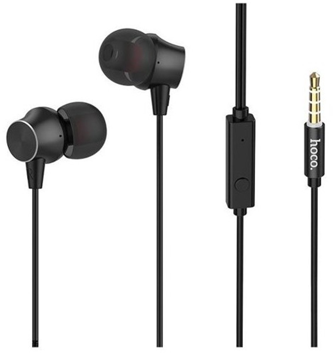 M51 HOCO Superior Sound koptelefoon met microfoon Metallic Zwart