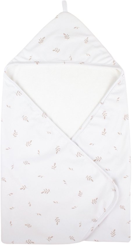 Little Moon Badcape - Biologisch Katoen en Bamboe Badstof - 75 x 75 cm - Floating Leaf