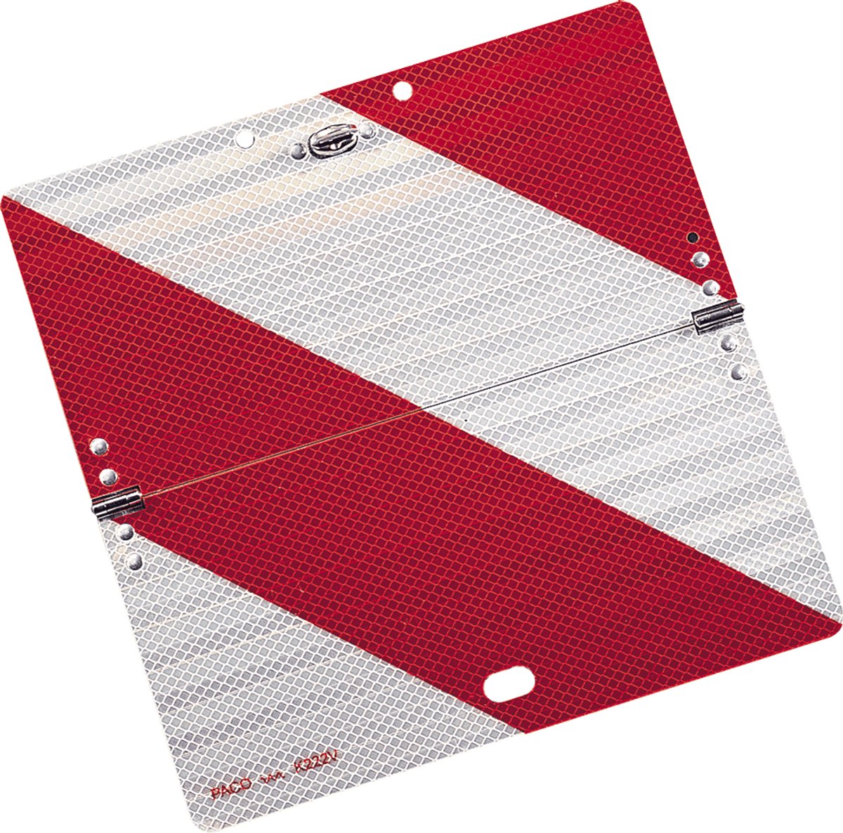 Reflecterend nachtparkeerbord - opvouwbaar - 285 x 285 mm