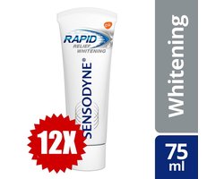 Sensodyne - Tandpasta - Rapid Relief - Whitening - 75ml x 12