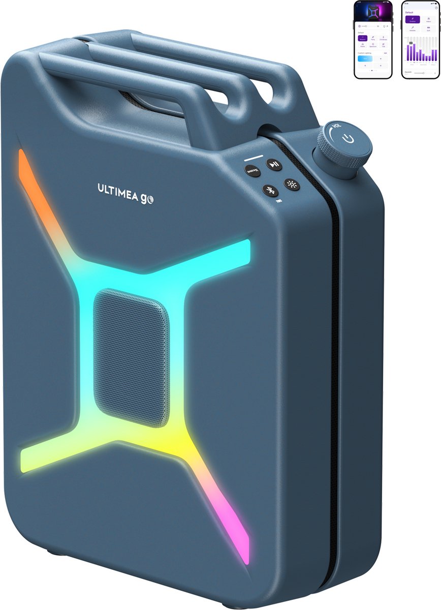 ULTIMEA Go draagbare Bluetooth-luidspreker - Draadloze luidspreker - Perfect voor feestjes - blauw