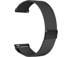 Milanese RVS Bandje - Geschikt voor Amazfit Bip 6 / T-rex 3 (Pro) 48mm / Balance 2 / Cheetah Pro / Xiaomi Redmi Watch 5 Lite / Watch 5 Active - Zwart