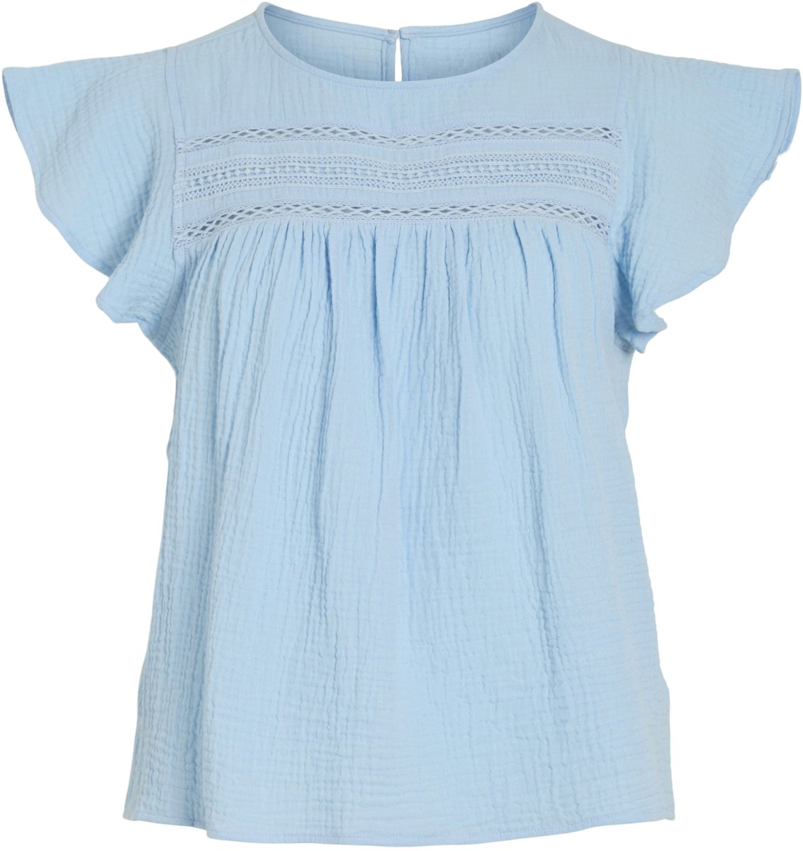 VILA - VIMULE C/S O-NECK TOP/KA - Dames - Blouses