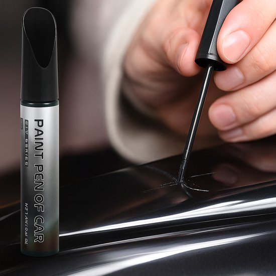 Zwarte Lakstift Auto Krassen Reparatie Pen Waterafstotend Permanent voor Motor Fiets Scooter Boot 10ml