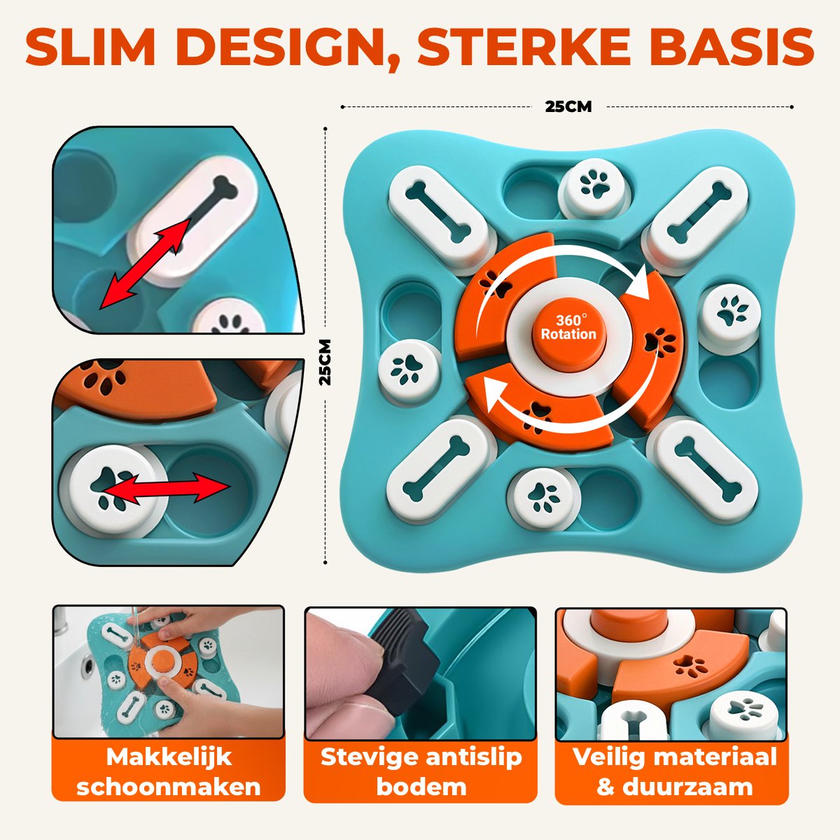 Vacht Vreugde Hondenpuzzel - Level 2 Intelligentie - 1 Stuk - Small thumbnail 5