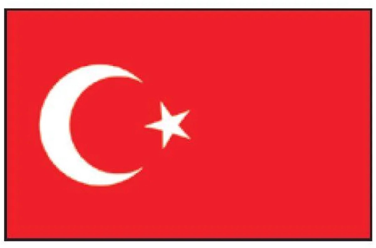 Lalizas Turkse Vlag Rood,Wit 100 x 150 cm
