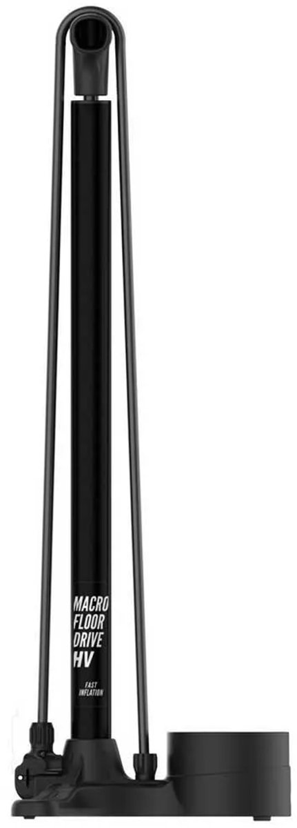 Lezyne Macro HV Floor Drive DV - Hoge druk fietspomp - Fietspomp met analoge drukmeter - Presta en Schrader ventielen - Staal - Zwart — afbeelding 3