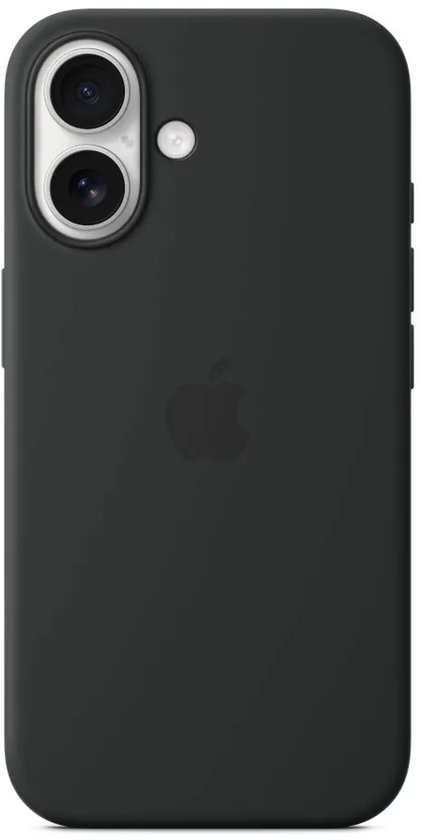 Apple Case Convient pour iPhone 16 Case Siliconen - Apple Silicone Backcover MagSafe - noir