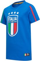 Italiaans Elftal Big Logo T-shirt Heren - Maat XXL - Volwassenen - Fankleding - FIGC - Officiële Merchandise - Blauw