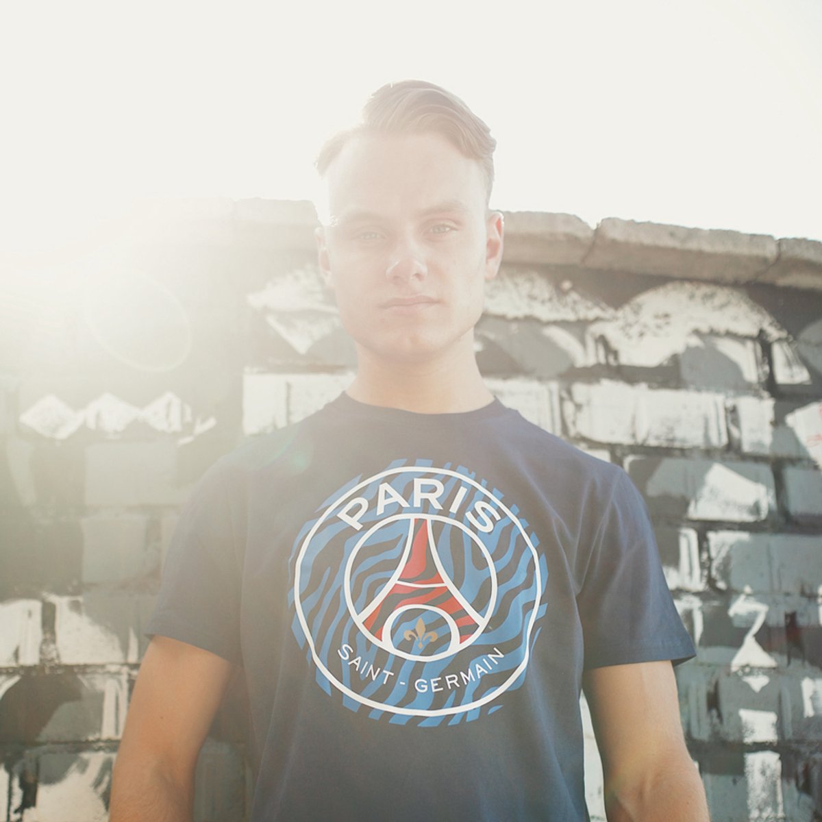 PSG big logo T-Shirt Heren - Maat M - T-Shirt Heren - Paris Saint-Germain