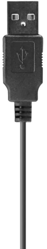 Zwarte USB-kabel.