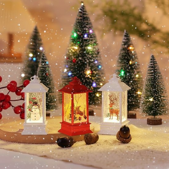 Jojoy - Lanterne de Noël avec Siècle des Lumières - Lanterne d'intérieur - Décoration de Noël - Décorations de Noël - Éclairage de Noël - GLOWMAS