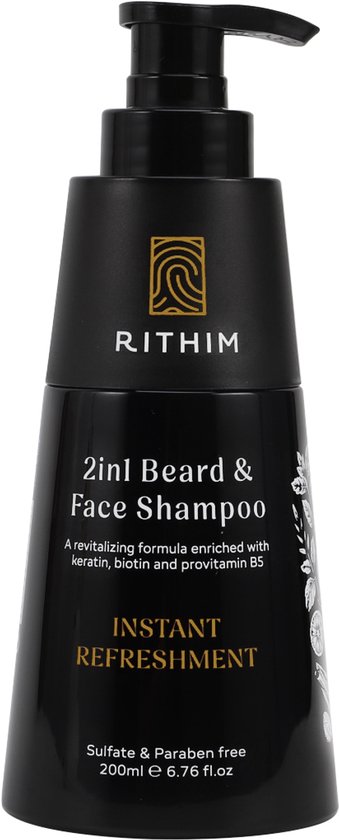 Rithim® 2-in-1 baardshampoo – 200ml – parabenen & SLS-vrij