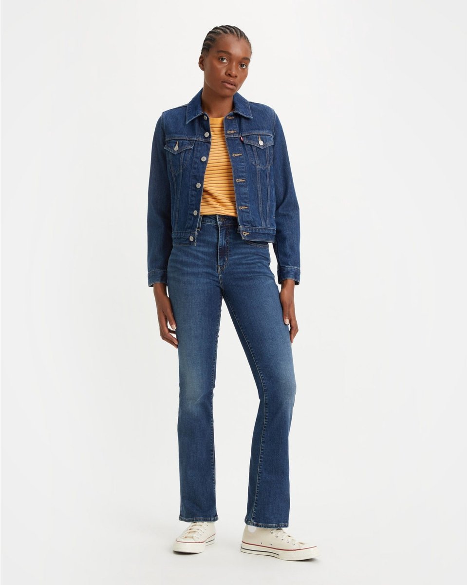 Levi’s Jeans 725 Hoog uitgesneden Blauw