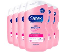 Sanex Douchegel Skin Therapy Anti Dryness - 6 x 450 ml