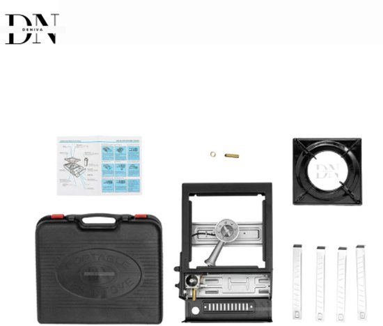 Deniva - Camping Nood Kookset - Noodpakket Voor Thuis - Camping Gasfornuis - Noodpakket Overheid - Noodpakket Oorlog - 2500 W — afbeelding 4