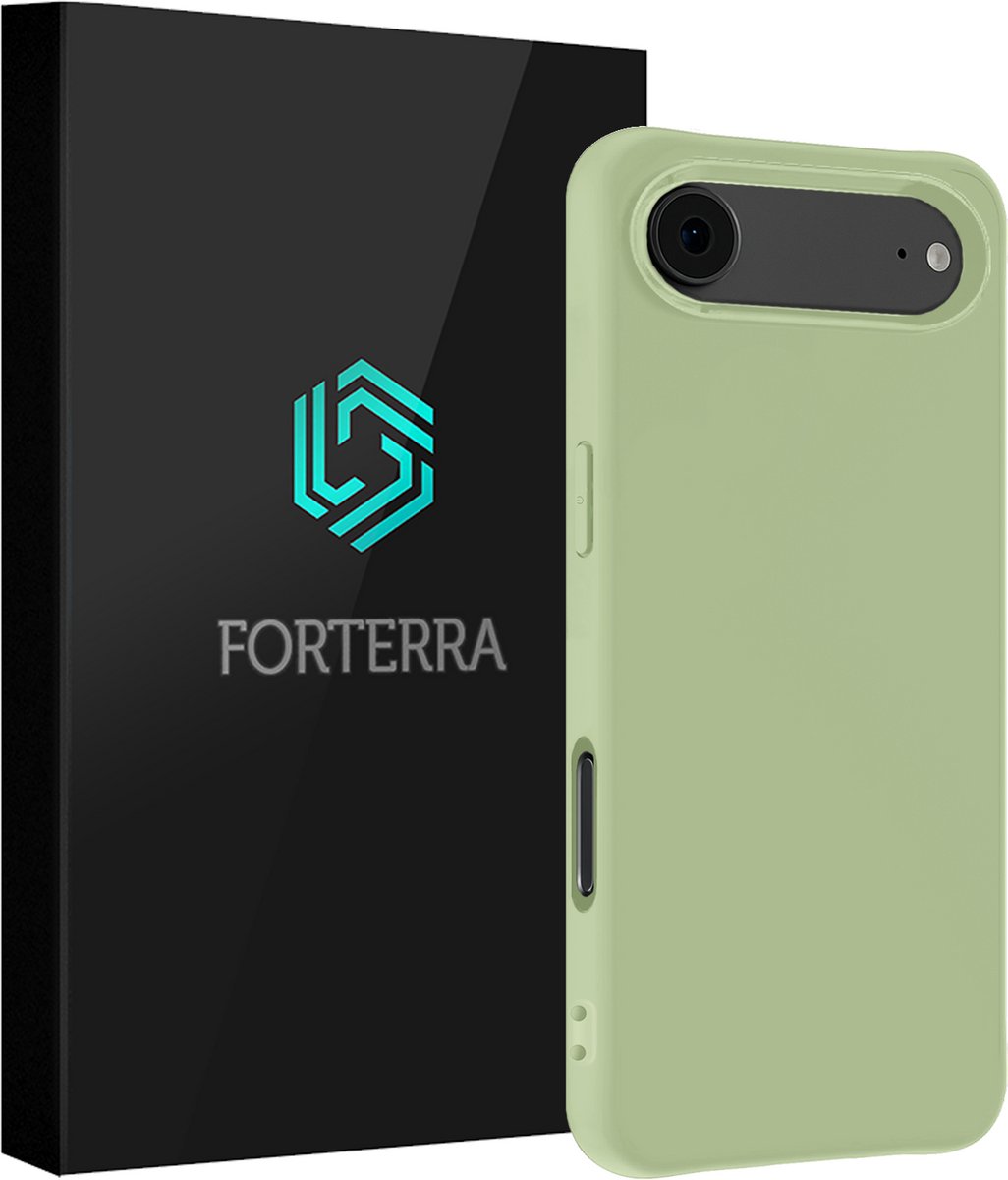 Hoesje Geschikt voor Apple iPhone Air - Sterk & Shockproof - Siliconen Case - Hoes Cover - Groen