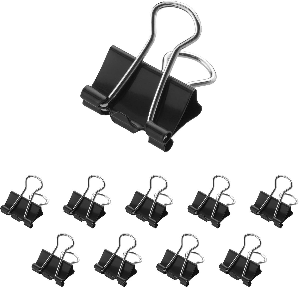 IMPERATORIS® Papierklemmen - Foldback Clips - Documentklemmen - Fold back Klemmen - Perfect voor kantoor en scholen - 12 Stuks