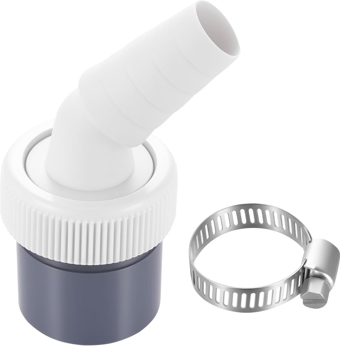 Afvoeradapter voor Wasmachine en Vaatwasser met Ingang 19-24 mm en Uitgang 40 mm