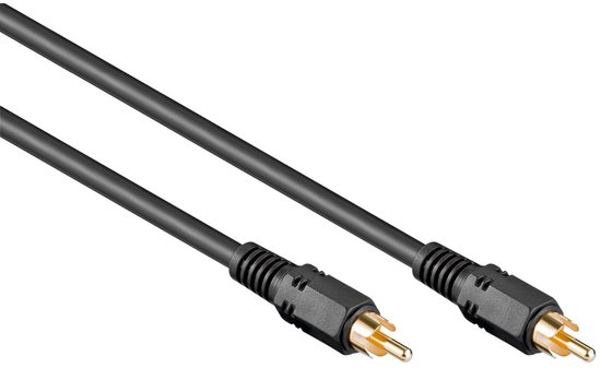 Digitale Coax Audiokabel - Verguld - 2 meter - Zwart