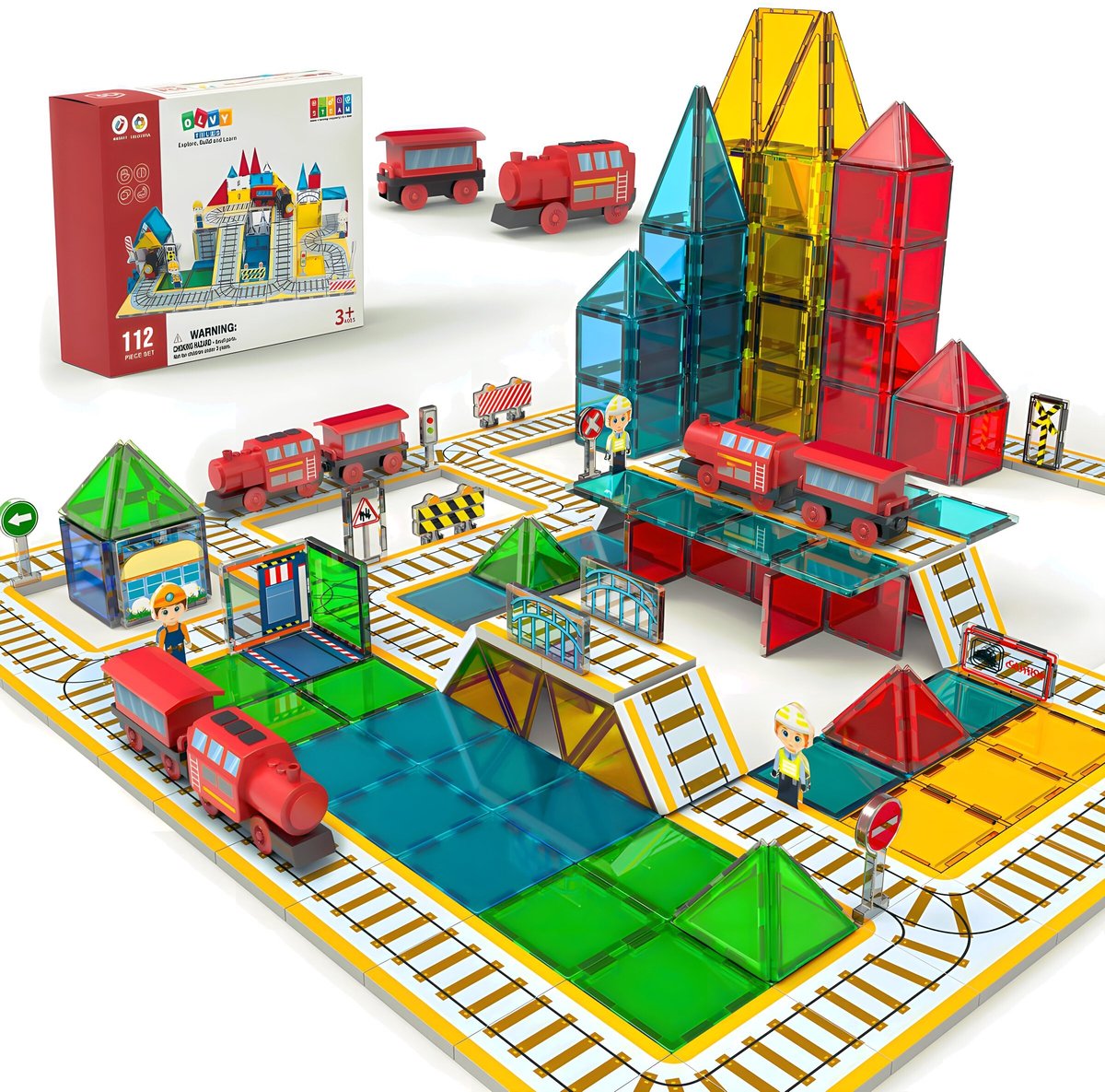 Magna Tiles - Jungle Animals Dieren - Magnetisch Speelgoed 25st
