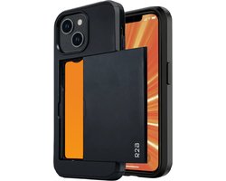 R2B Hoesje geschikt voor iPhone 13 Mini met Pasjeshouder - 3 Pasjes - Screenprotector - Telefoonhoesjes - Gsm Hoesje - Phone Case - Model Utrecht