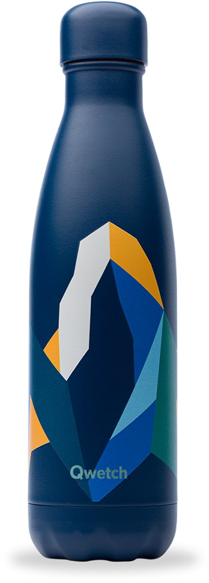 Qwetch - Isothermische fles - Originals Altitude Blauw- 500ml