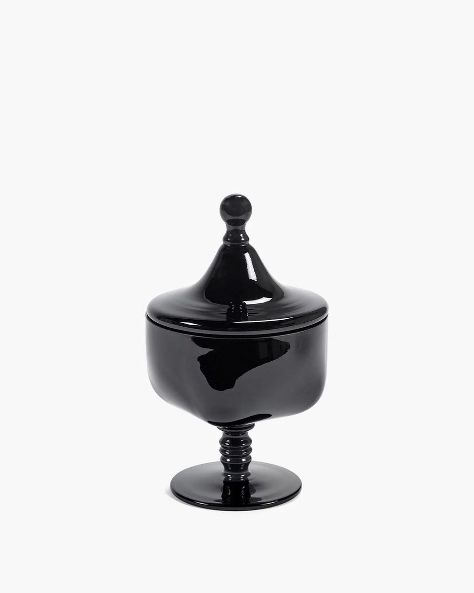 Serax Kris Van Assche Candle Geurkaars Zwart Rosamar D12.2cm H20.45cm